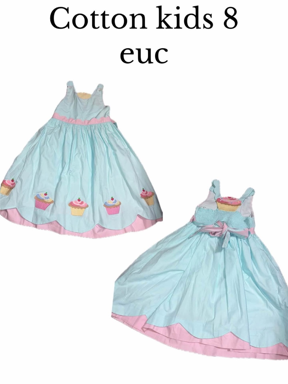 Cotton kids size 8 cupcake dress